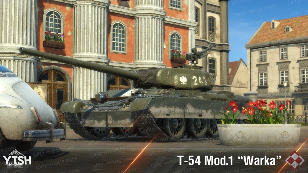 改建T-54 mod.1“ mod.2'Warka'”