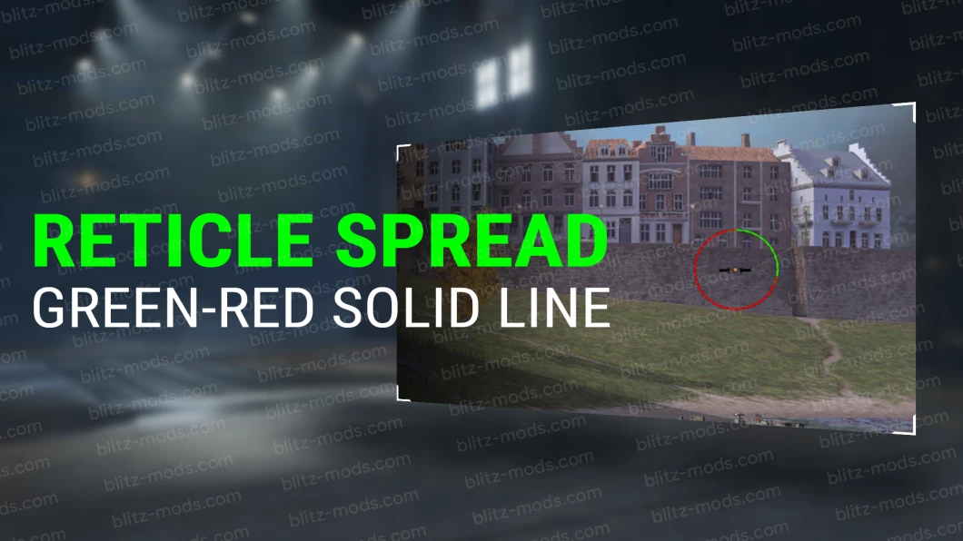 [准心] 绿色-红色实线